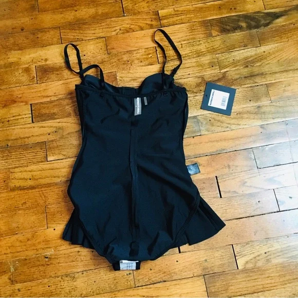 Norma Kamali Women’s Standard Underwire Swim Dress Mini Black Size S - Picture 16 of 16